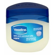 Vaseline 100% Pure Petroleum Jelly Original Skin Protectant, 1.75oz, 24-Pack