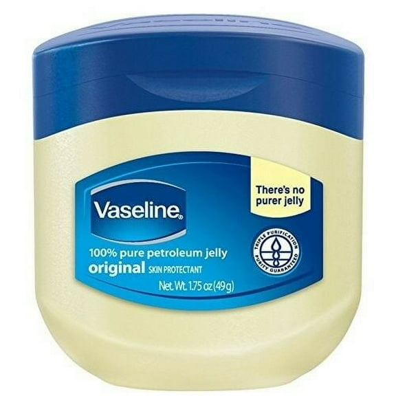 Vaseline 100% Pure Petroleum Jelly Original Skin Protectant, 1.75oz, 5-Pack