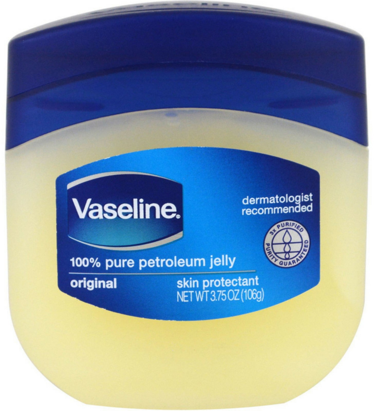 Vaseline 100 Pure Petroleum Jelly Skin Protectant 3.75 oz (Pack of 3