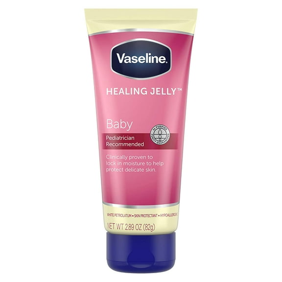 Vaseline Baby Healing Petroleum Jelly Hypoallergenic Skin Protectant, 2.89 oz, 6 Pack