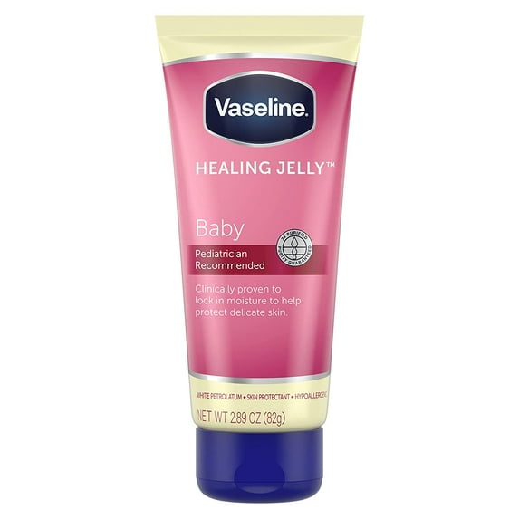 Vaseline Baby Healing Petroleum Jelly Hypoallergenic Skin Protectant, 2.89 oz, 6 Pack