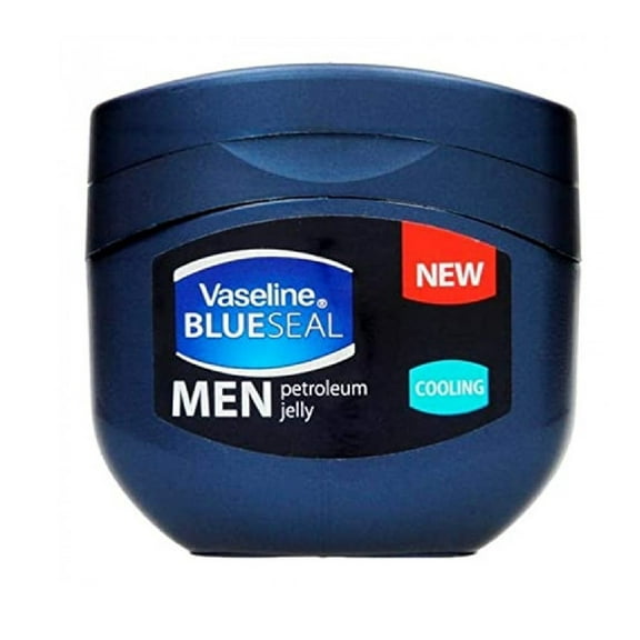 Vaseline Blue Seal Men Petroleum Jelly, Cooling, 3.4 oz
