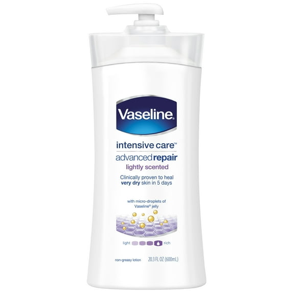 Vaseline Body Lotion Advanced Repair Lightly Scented 20.3 oz