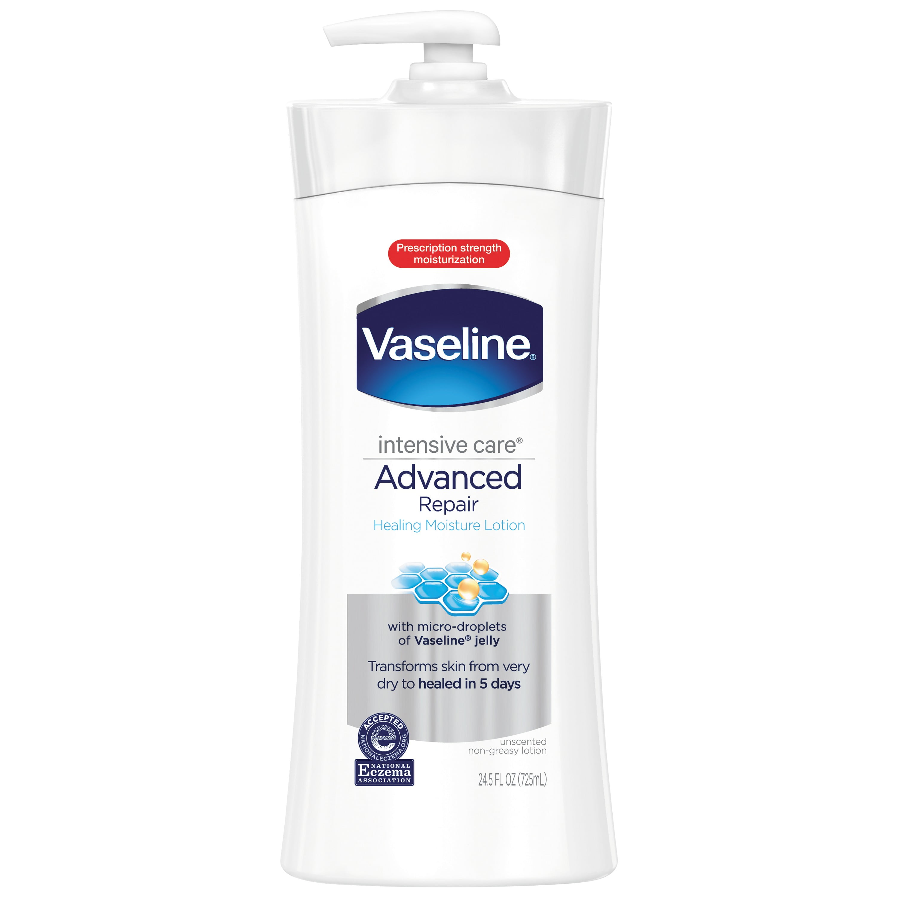 Vaseline Advanced Repair ボディクリーム Vaseline Body Lotion Advanced Repair Unscented 24.5 OZ - Walmart.com