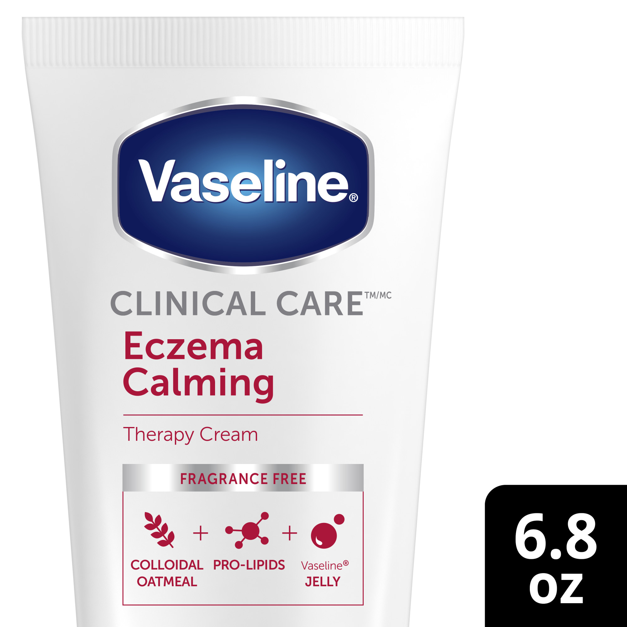 Vaseline Clinical Care Eczema Calming Body Cream, 6.8 oz - image 1 of 16