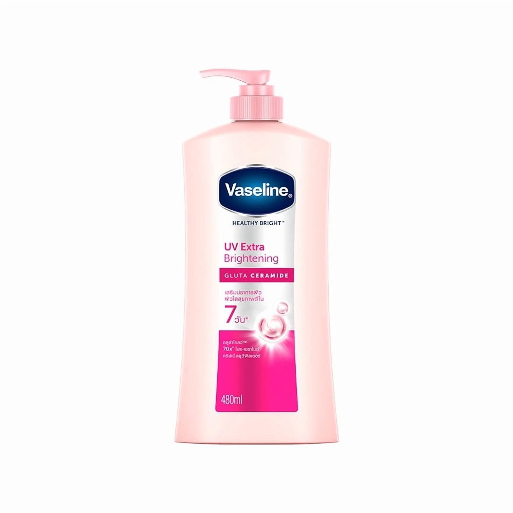 vaseline lotion with glutathione Healthy Bright Moisturizing Brightening for Dull Skin Niacinamide & Body for Day Use 470 mL Lotions by Vaseline Selection:50 Grams Dravida Organics L Glutathione سيروم لجعل البشرة أكثر نقاء