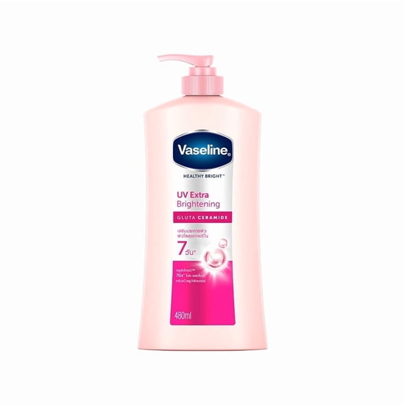 Vaseline Healthy Bright Moisturizing Brightening for Dull Skin with Niacinamide & Glutathione Body Lotion for Day Use 470 mL