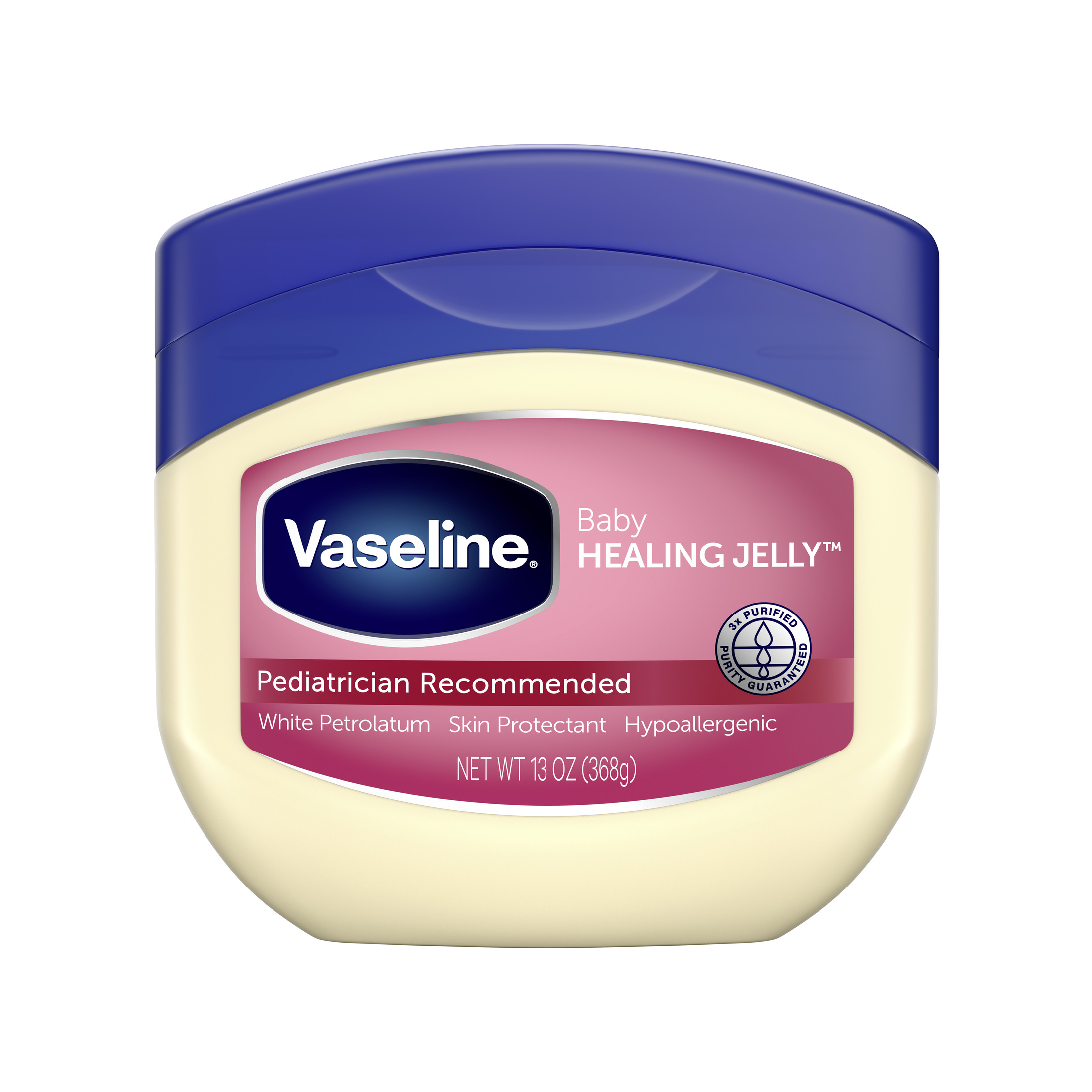 Vaseline Hypoallergenic Baby Oil Diaper Rash Cream Healing Petroleum Jelly, 13 oz - image 1 of 9
