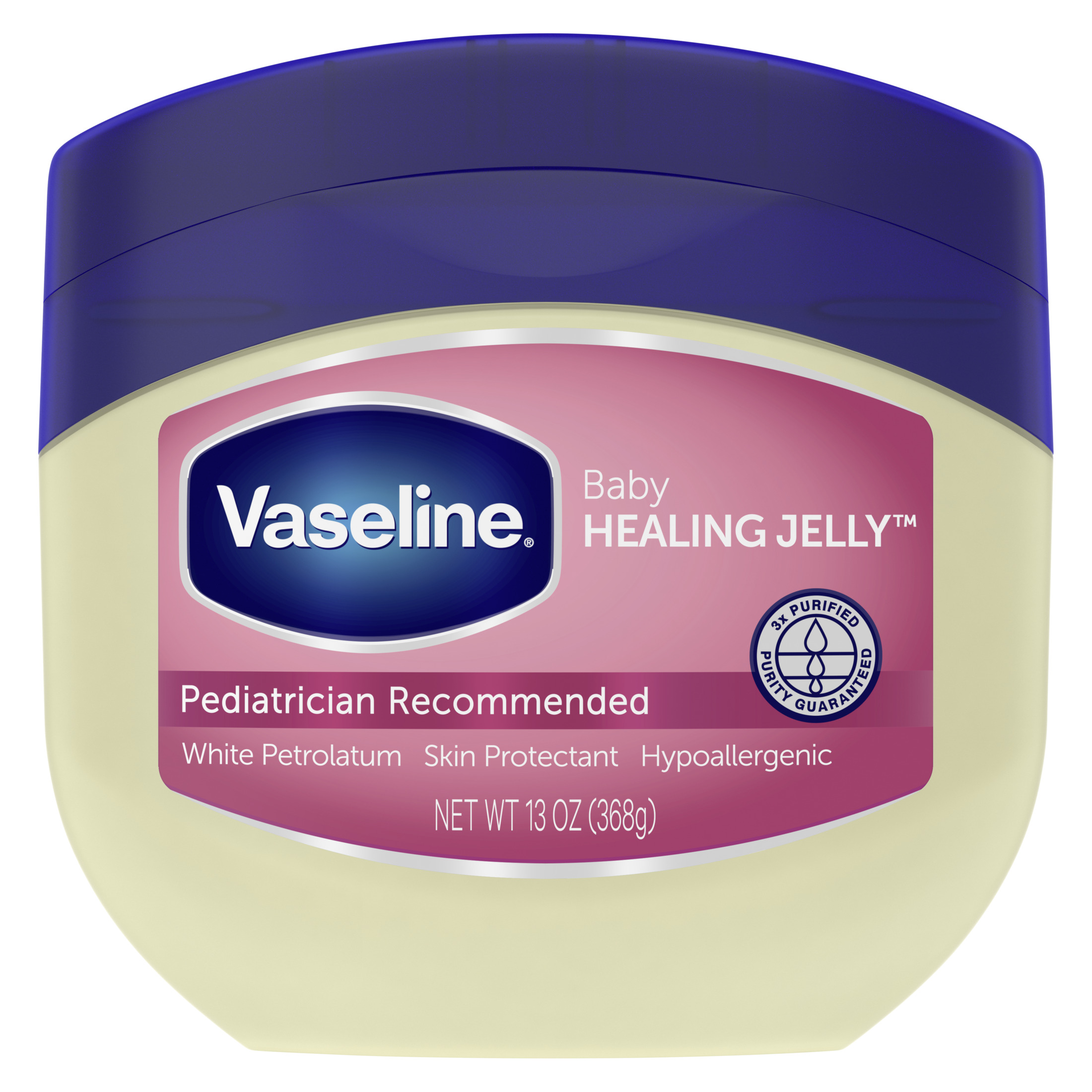 Vaseline Hypoallergenic Baby Oil Diaper Rash Cream Healing Petroleum Jelly, 13 oz - image 1 of 11