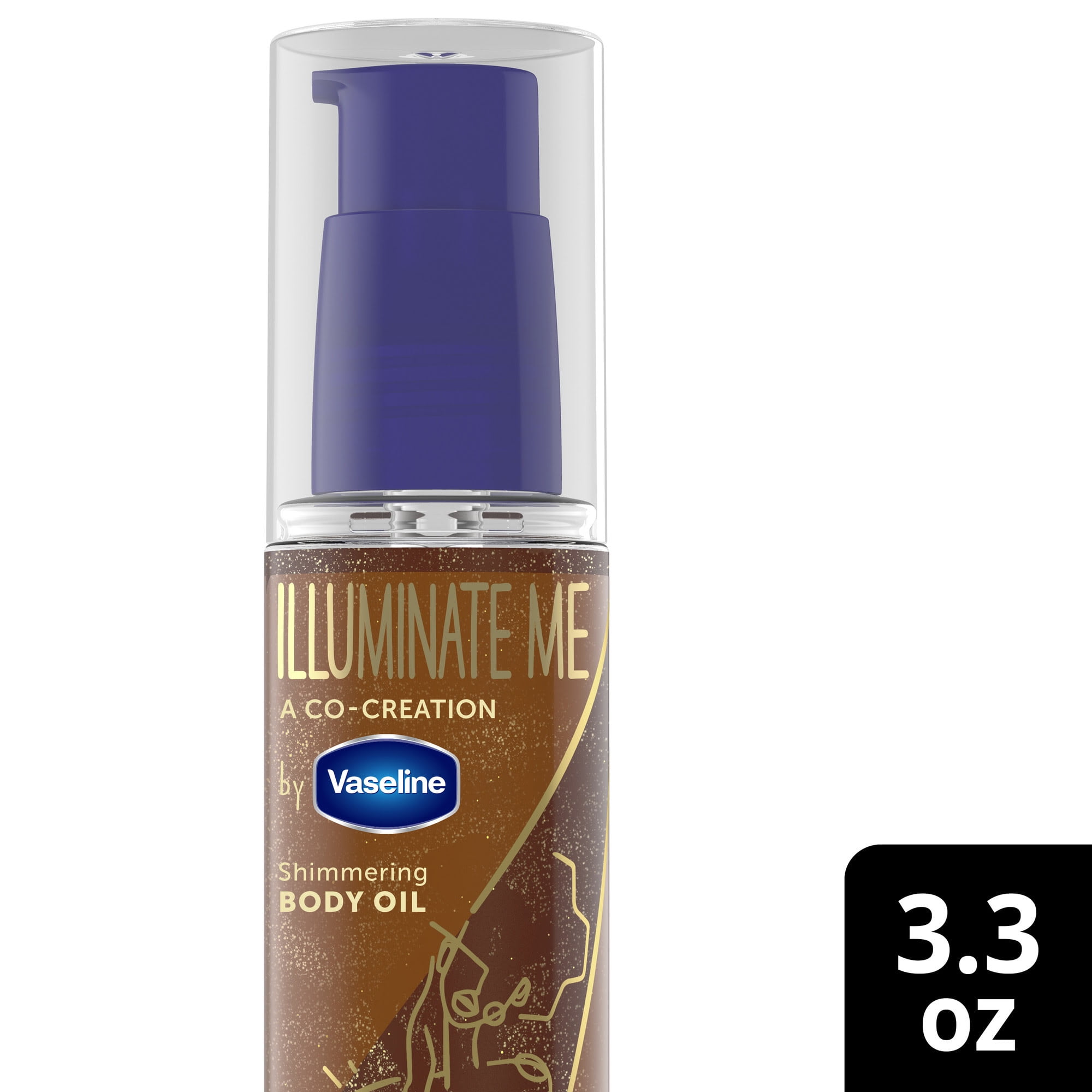 Vaseline Illuminate Me Shimmering Body Oil Created for Melanin Rich Skin Bodyoil