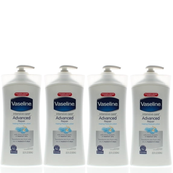 Vaseline Intensive Care Advanced Repair Unscented Lotion 20.3oz(4-PACK)