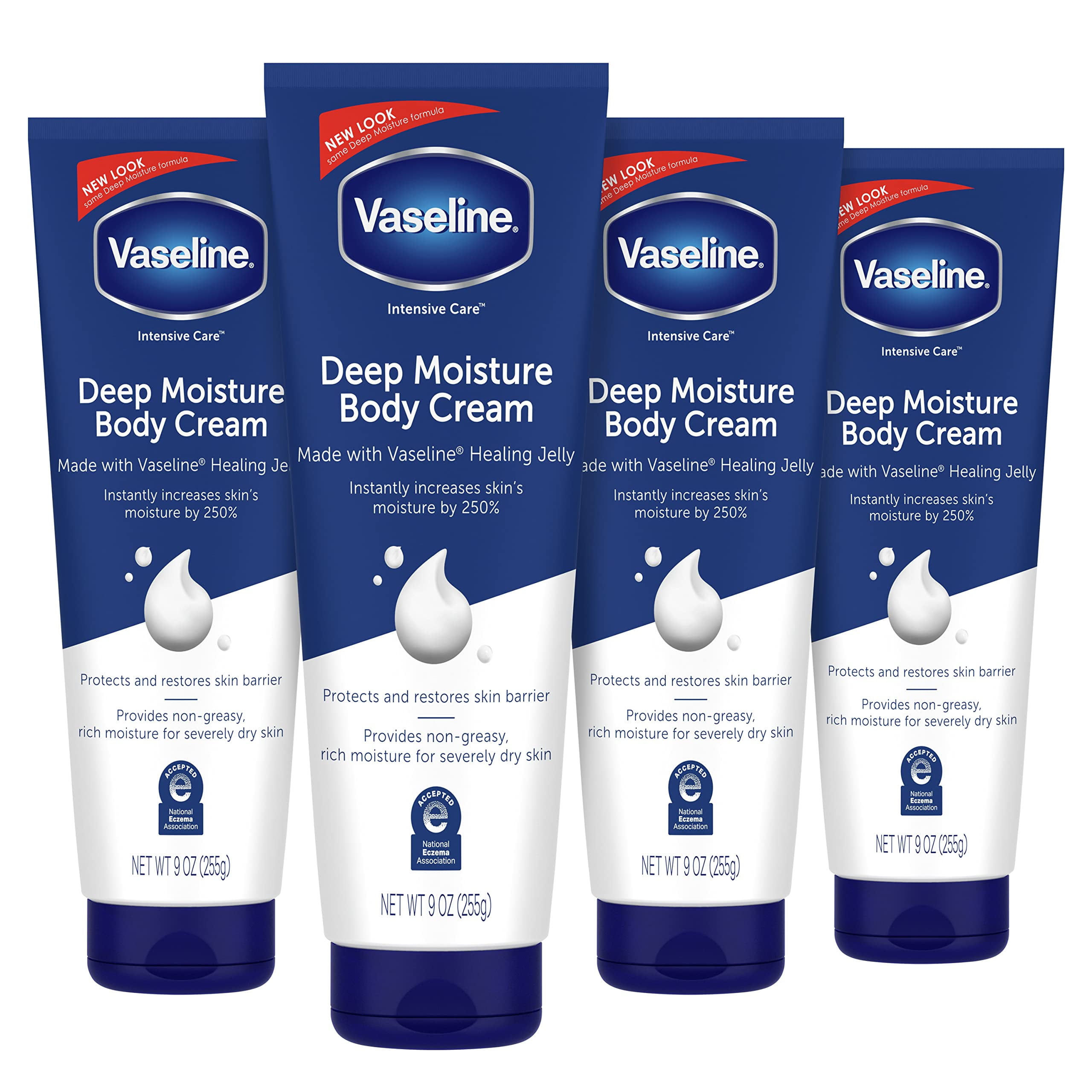 Vaseline Intensive Care Body Cream, Vitamin E, For Dry Skin, 9 Oz, Pack