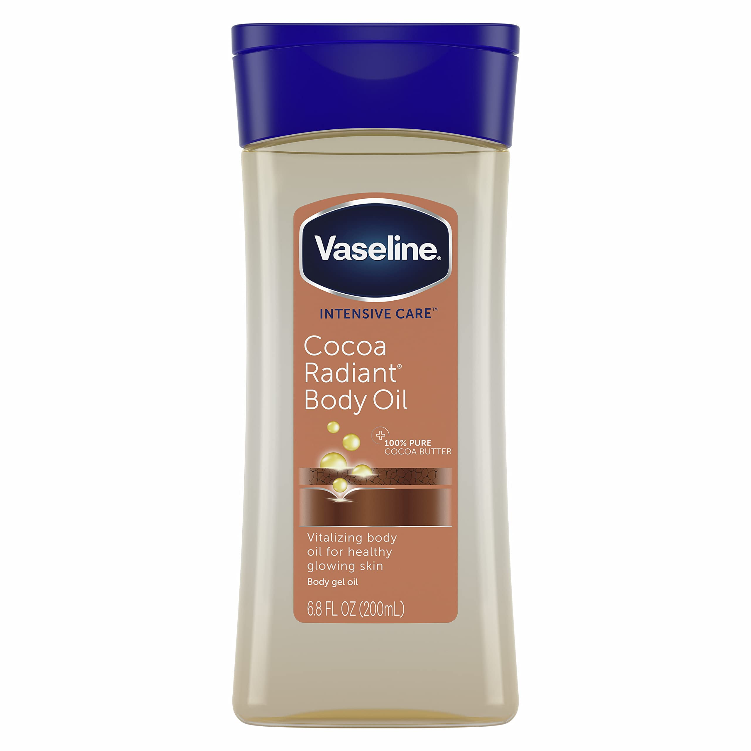 Vaseline Intensive Care Body Gel Oil, Cocoa Radiant, 6.8 Oz Packaging ...