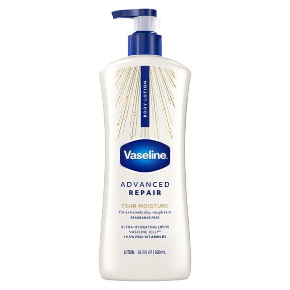 Vaseline Intensive Care Body Lotion Advanced Repair Unscented 20.3 fl oz Packaging May Vary