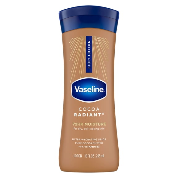 Vaseline Intensive Care Radiant Non Greasy Body Lotion, Cocoa, 10 fl oz