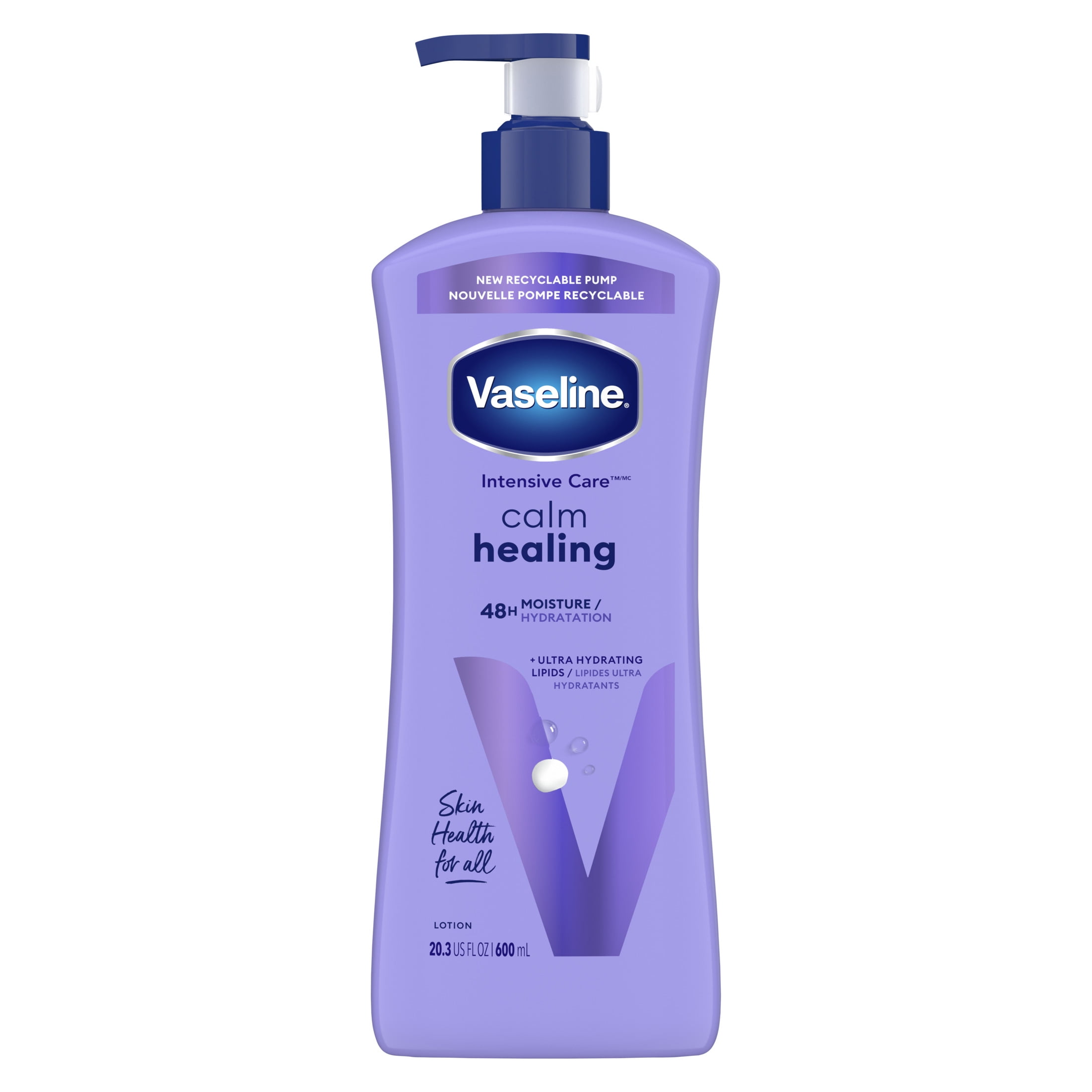 Vaseline Intensive Care Calm Healing Women's Body Lotion Dry Skin Lavender Extract & Ultra-Hydrating Lipids, 20.3 oz
