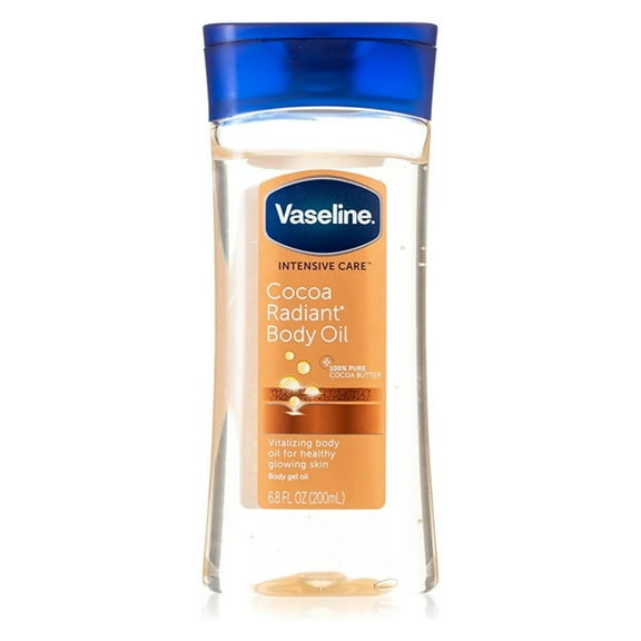 Vaseline Intensive Care Cocoa IRF13 Radiant Body Gel Oil, 6.8 Ounce