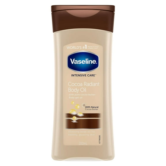 Vaseline Intensive Care Cocoa Radiant HYZ01 Body Gel Oil, 6.8 Ounce
