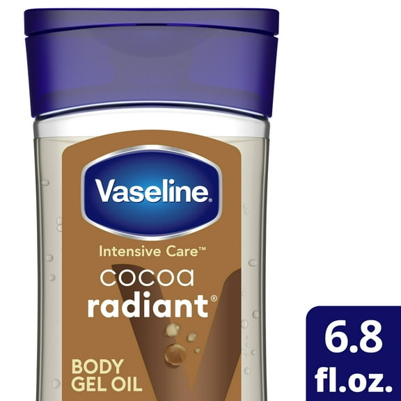 Vaseline Intensive Care Cocoa Radiant for Glowing Skin, 6.8 oz (4 pack)