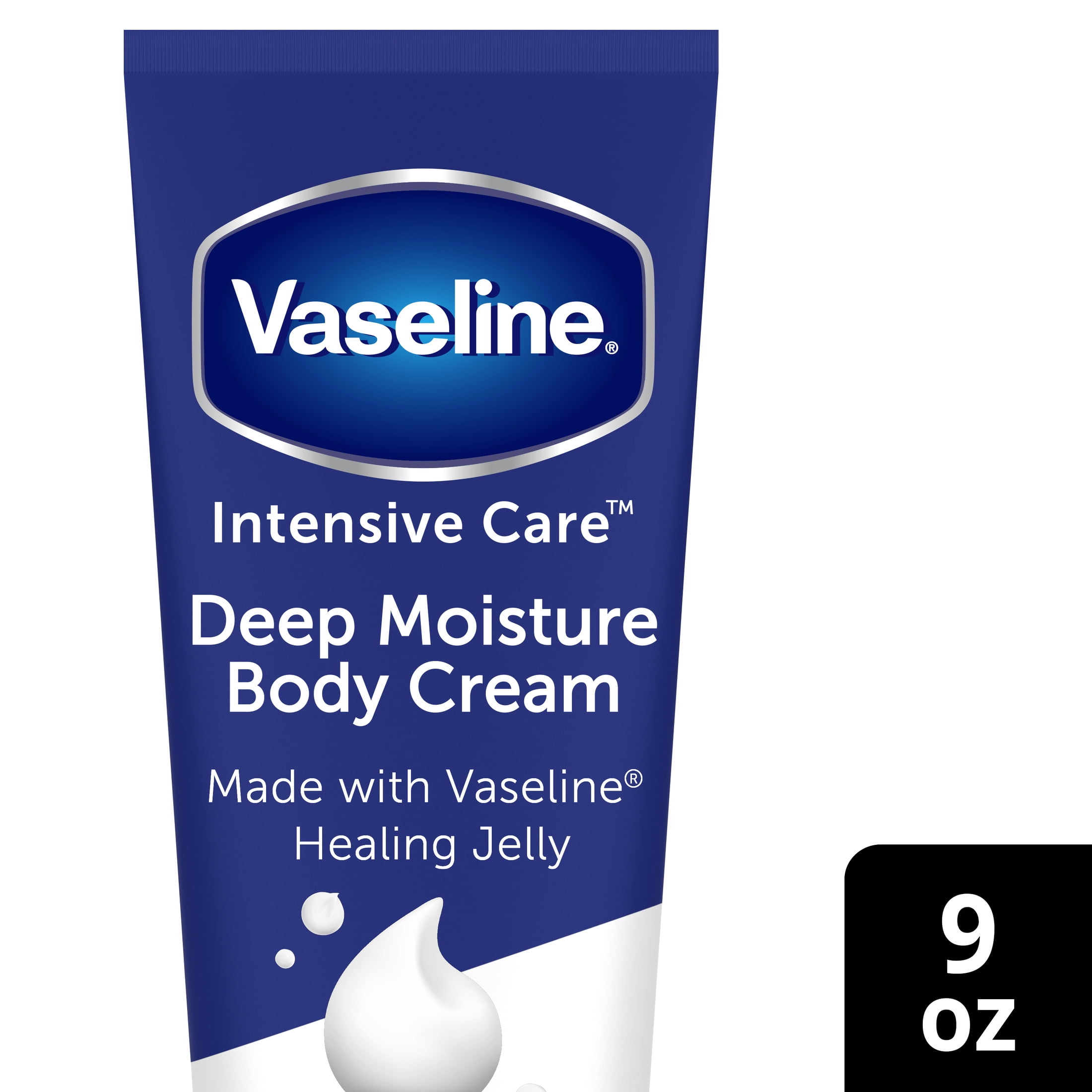 diakritisk Dum Bore Vaseline Intensive Care Deep Moisture Body Cream for Dry Skin 9 oz -  Walmart.com