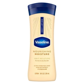 Vaseline Intensive Care Nourishing Moisture Body Lotion for Dry Skin, Lotion Made with Ultra-Hydrating Lipids + Pure Oat Extract for Nourished, Healthy-Looking Skin, 10 fl oz