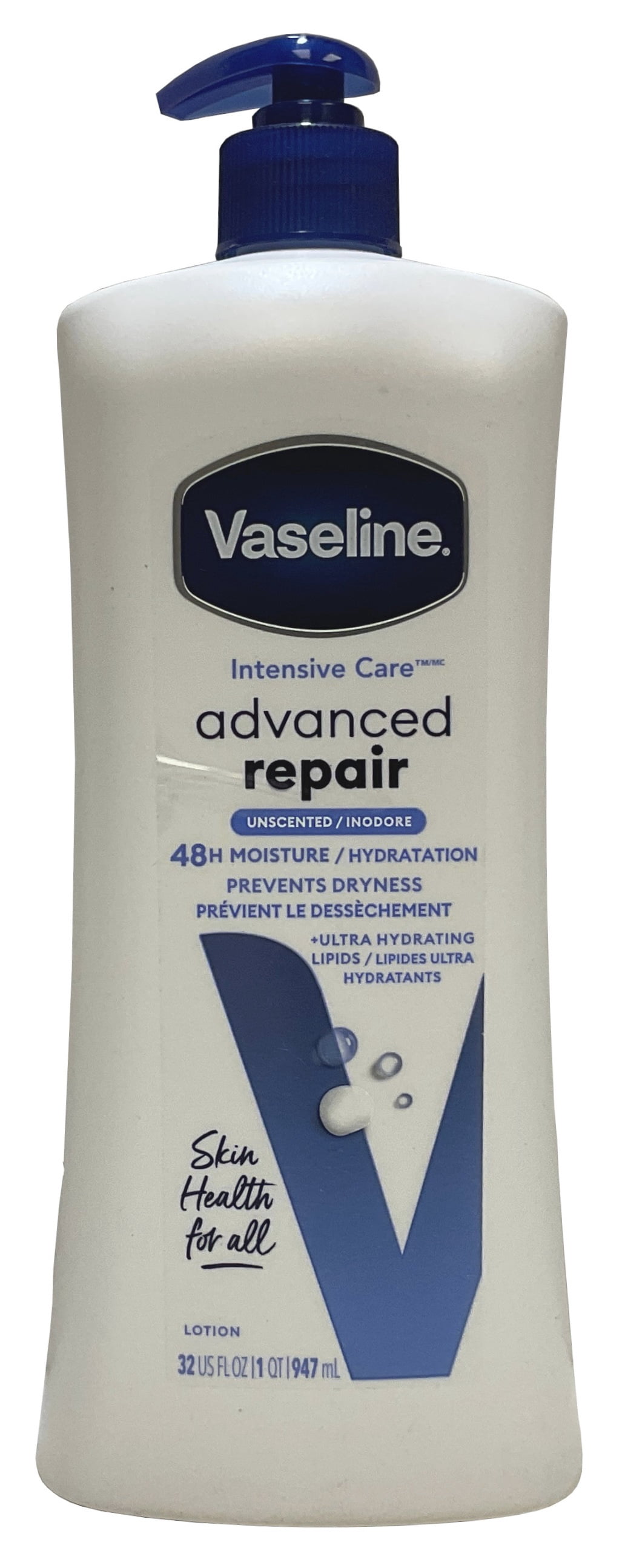 Vaseline Intensive Care Hand And Body Lotion Advanced Repair Unscented 32 Oz