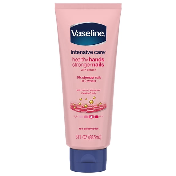 Vaseline Intensive Care Healthy Hands Stronger Nails Hand Lotion, 3 oz