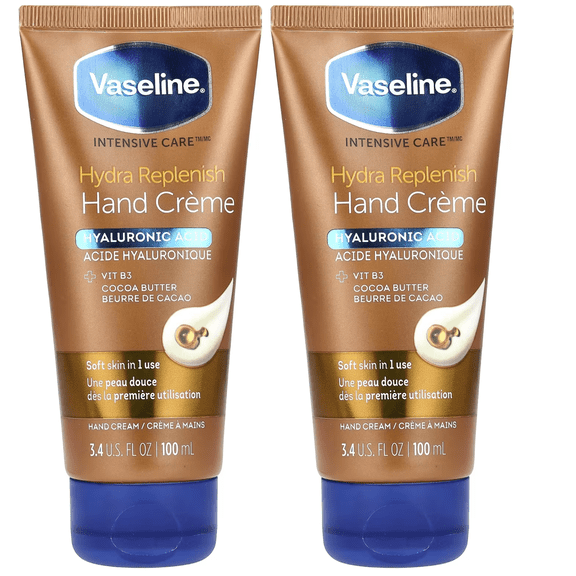 Vaseline Intensive Care Hydra Replenish Hand Creme 3.4 FL Oz. Pack Of 2