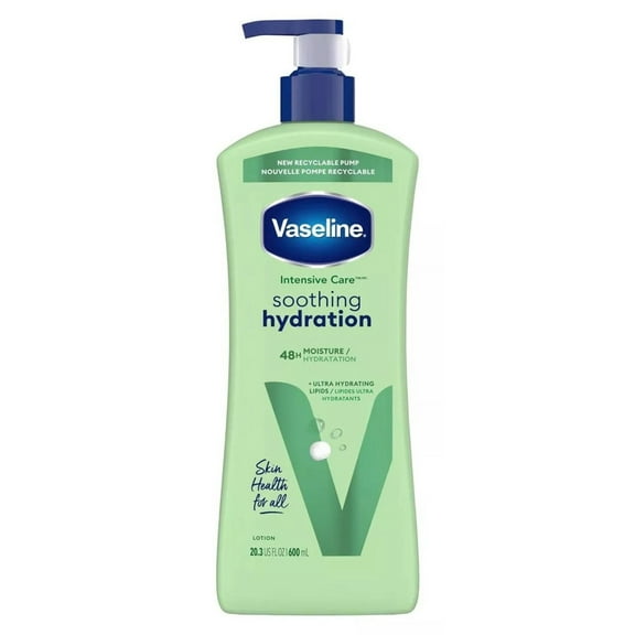 Vaseline Intensive Care Lotion 20.3oz Aloe Soothe Pump (Dry)