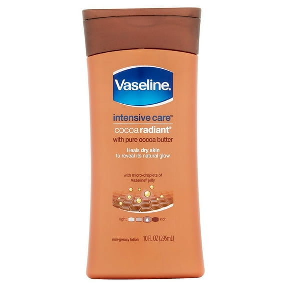 Vaseline Intensive Care Lotion Cocoa Radiant 10 Ounce 295 ml 6 Pack
