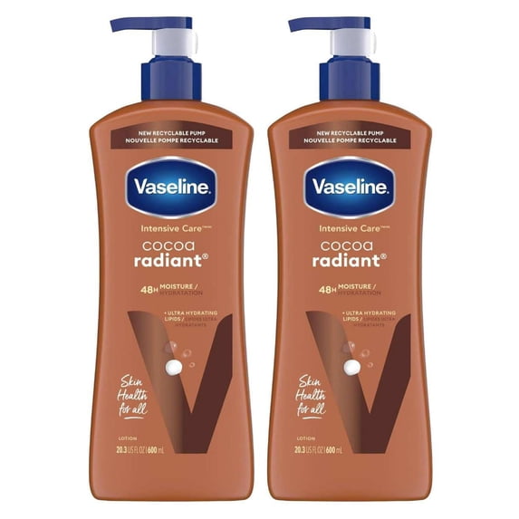 Vaseline Intensive Care hand and body lotion Cocoa Radiant 20.3 oz 2-Packs