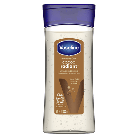 Vaseline Intensive Care Radiant Body Gel Oil Pure Cocoa Butter, 6.8 oz
