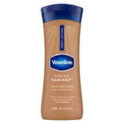 Vaseline Intensive Care Body Lotion for Dry Skin Cocoa Radiant Lotion Made with Ultra-Hydrating Lipids and Pure Cocoa Butter for a Long-Lasting, Radiant Glow, 10 fl oz