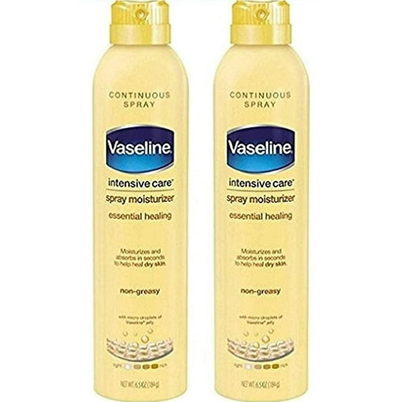Vaseline Intensive Care Spray Lotion Essential Healing 6.5 oz