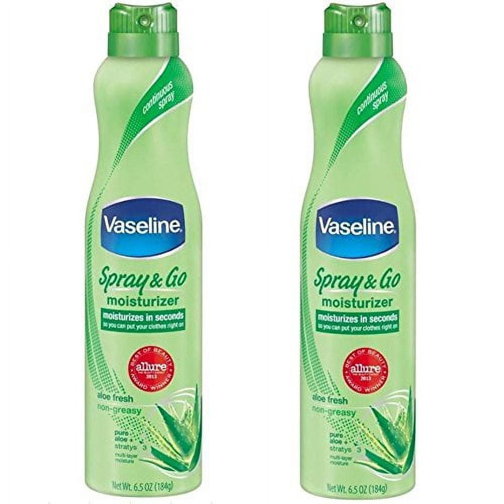 Vaseline Intensive Care Aloe Soothe Moisturizing Lotion Spray, Non-Greasy,  Continuous Moisture, 6.5 oz Twin Pack - Walmart.com