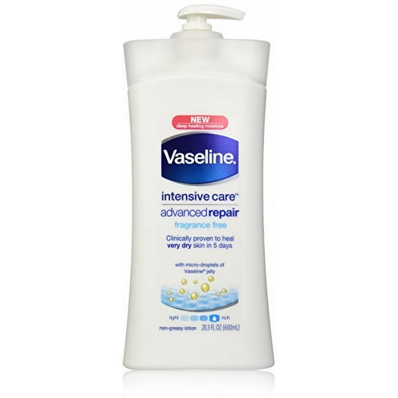 Vaseline Intensive Care Unscented Healing Moisture Lotion, 20.3 oz (Pack of 4)