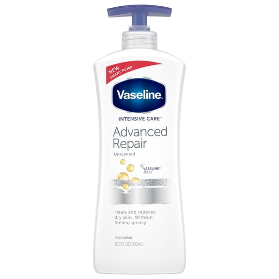 Vaseline Intensive Care hand and body lotion Advanced Repair Unscented 20.3 oz - 2 Pack