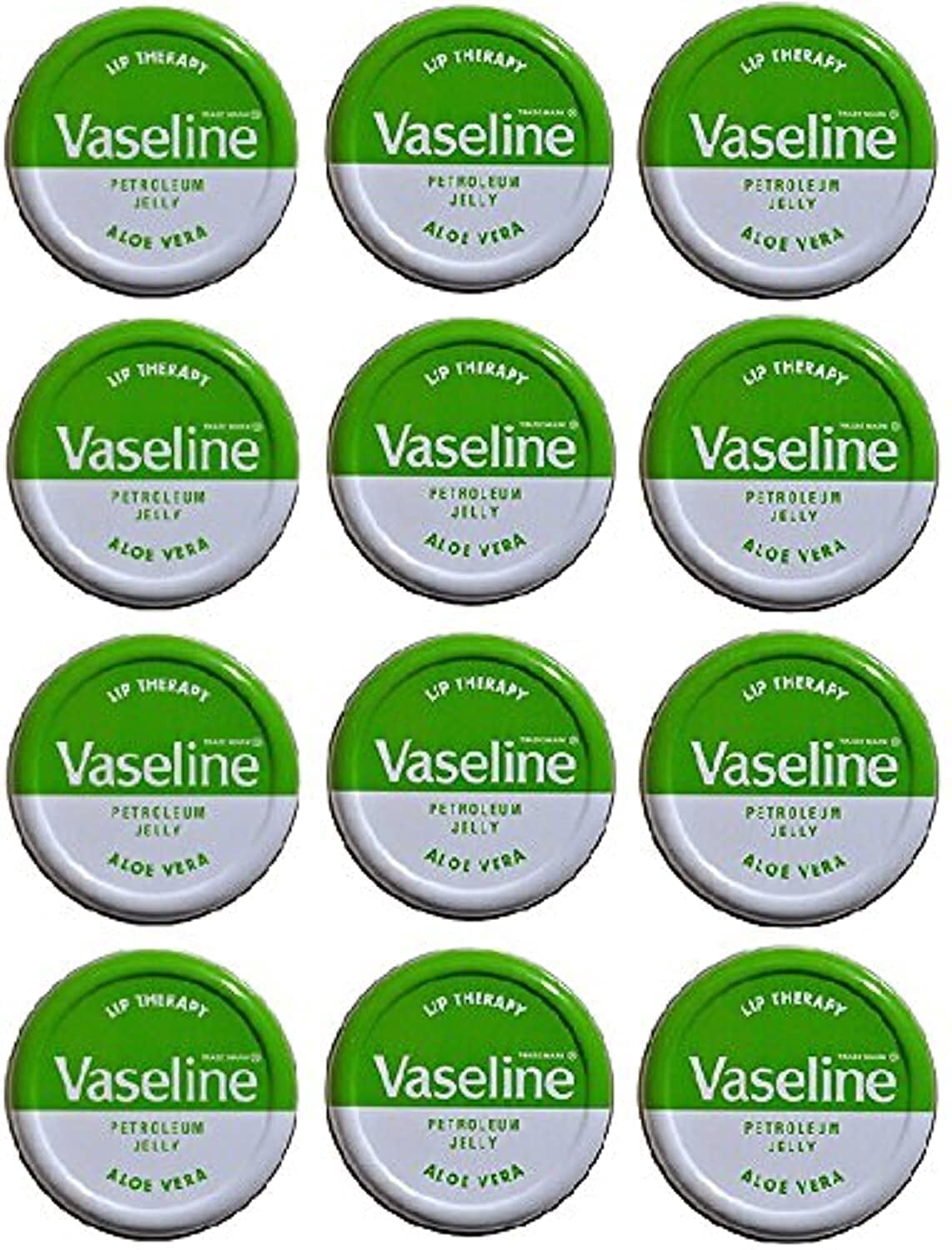 Vaseline Lip Balm 20g/0.705oz (12x20g/0.705, Aloe Vera)