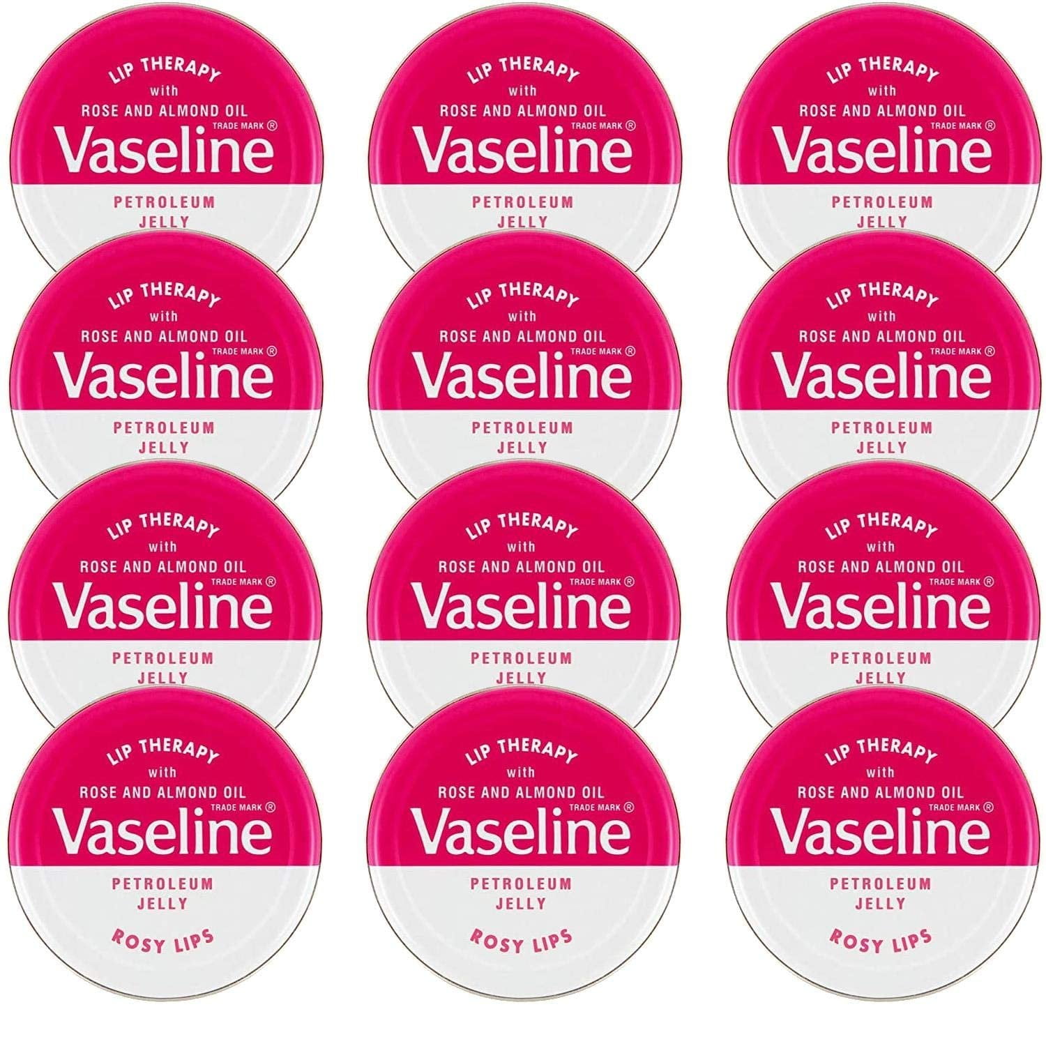 Vaseline Lip Balm 20g/0.705oz 12x20g/0.705, Rosy Lips