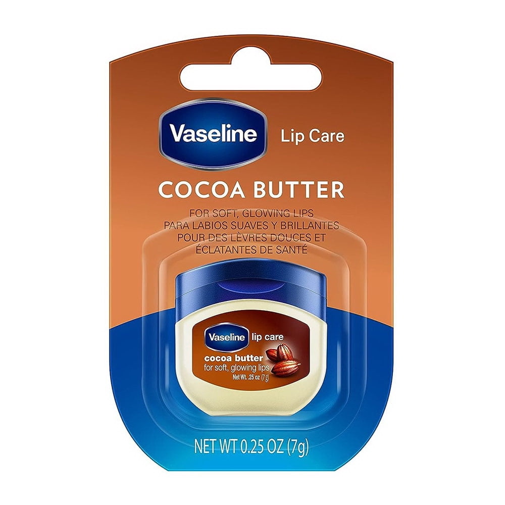 Vaseline Lip Care Therapy Cocoa Butter, 0.25 Oz, 6 Pack