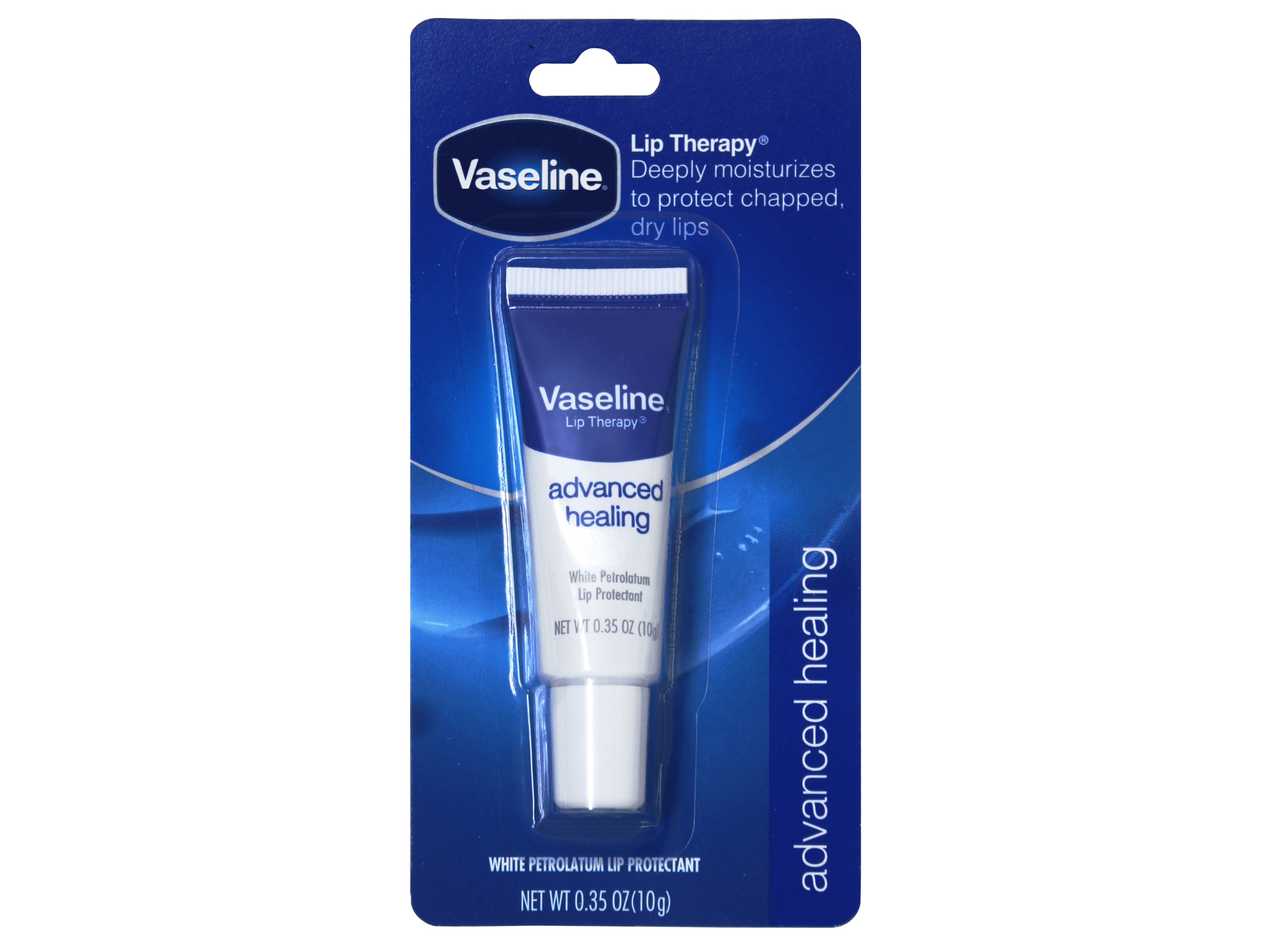 Vaseline Lip Therapy Lip Balm Tube, Advanced Healing Lip Protectant, 0.35 OZ - 72 Pack