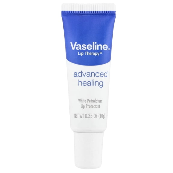 Vaseline Lip Therapy Lip Balm Tube For Healthier Looking Lips Advanced Healing Moisturizer For Dry Lips, 0.35 oz
