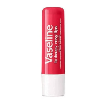 Vaseline Lip Balm Therapy Care Rosy, for Softer and Smother Lips, 0.16 oz 1 Stick