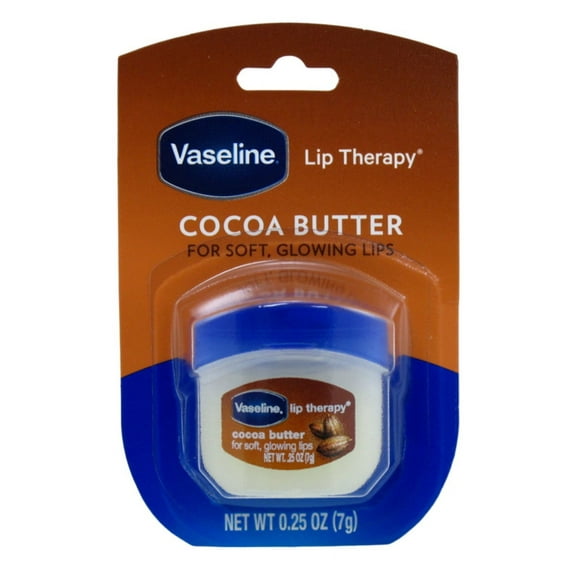 Vaseline Lip Therapy Cocoa Butter 0.25 Ounce Jar (Pack of 8)
