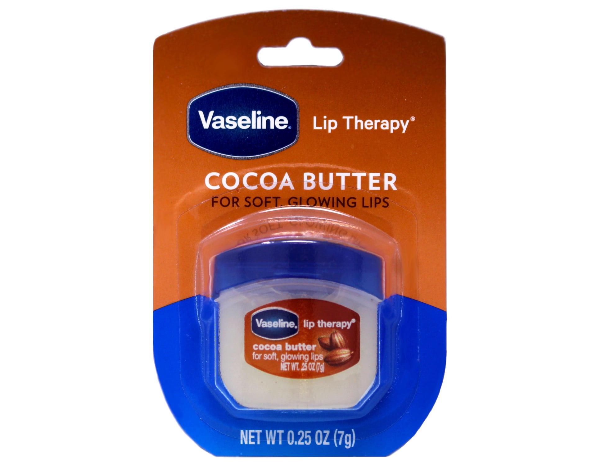 Vaseline Lip Therapy Cocoa Butter Lip Balm, Made with Pure Petroleum Jelly and Cocoa Butter, Soft Glowing Lips, 0.25 oz (Pack of 10)