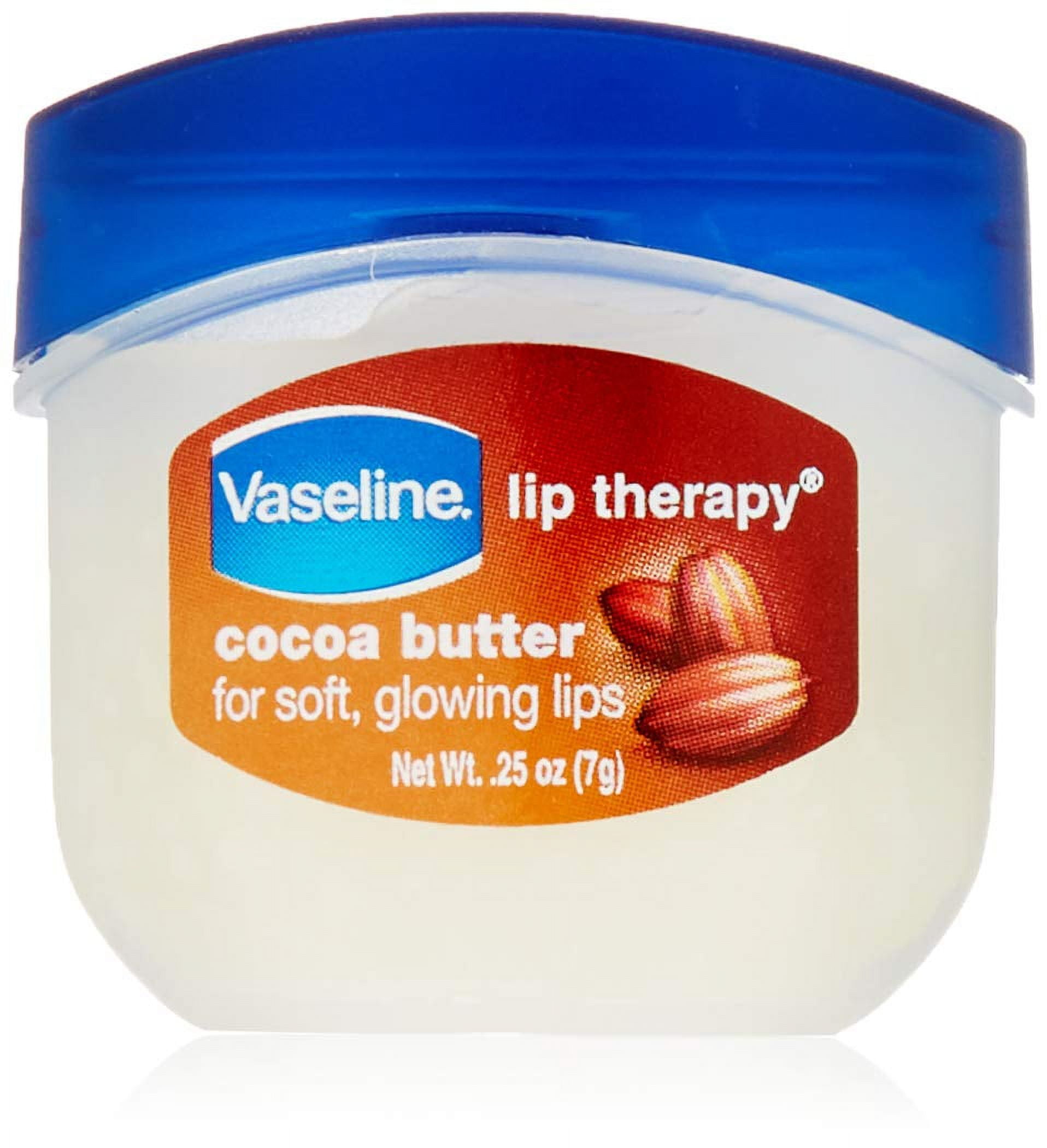 Vaseline Lip Therapy Cocoa Butter, .25 oz (Pack of 6)