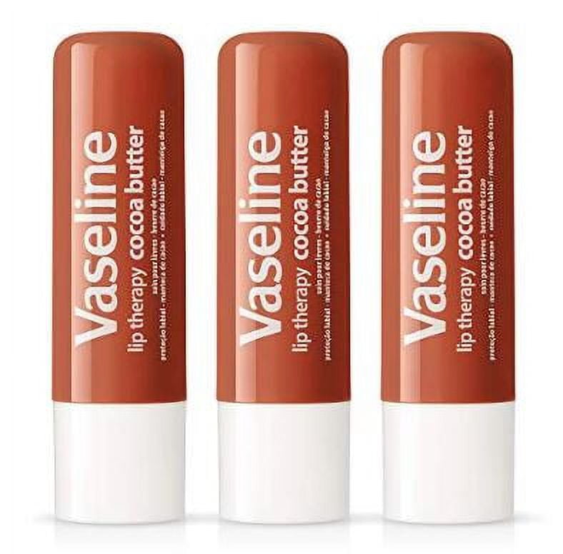 Vaseline Lip Therapy Cocoa Butter With SPF 15, 0.16 Ounce 3 PACK