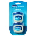 Vaseline Lip Therapy Fragrance free Original Twin Pack 2ct/0.5oz