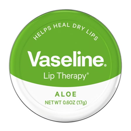 Vaseline Lip Therapy Lip Balm Tin Aloe Vera 0.6 oz