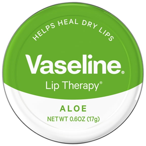 Vaseline Lip Therapy Lip Balm Tin Aloe Vera 0.6 oz